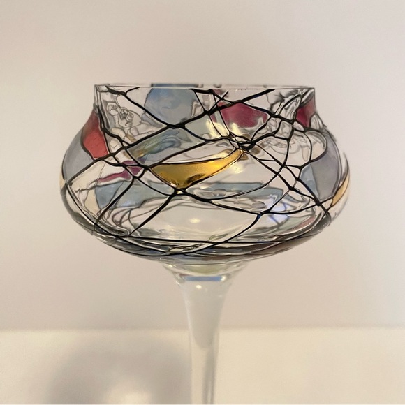 PartyLite Mosaic Calypso Goblet Stemmed Tea Light Candle Holder - Picture 4 of 7